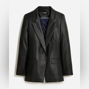 J.Crew Willa blazer in faux leather BT529